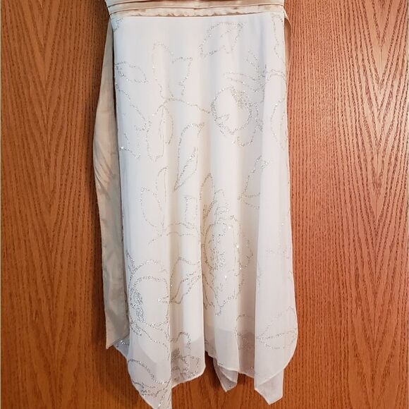 Lovely Cream Colored Formal Dress Girls Sz 8 - Picture 3 of 5